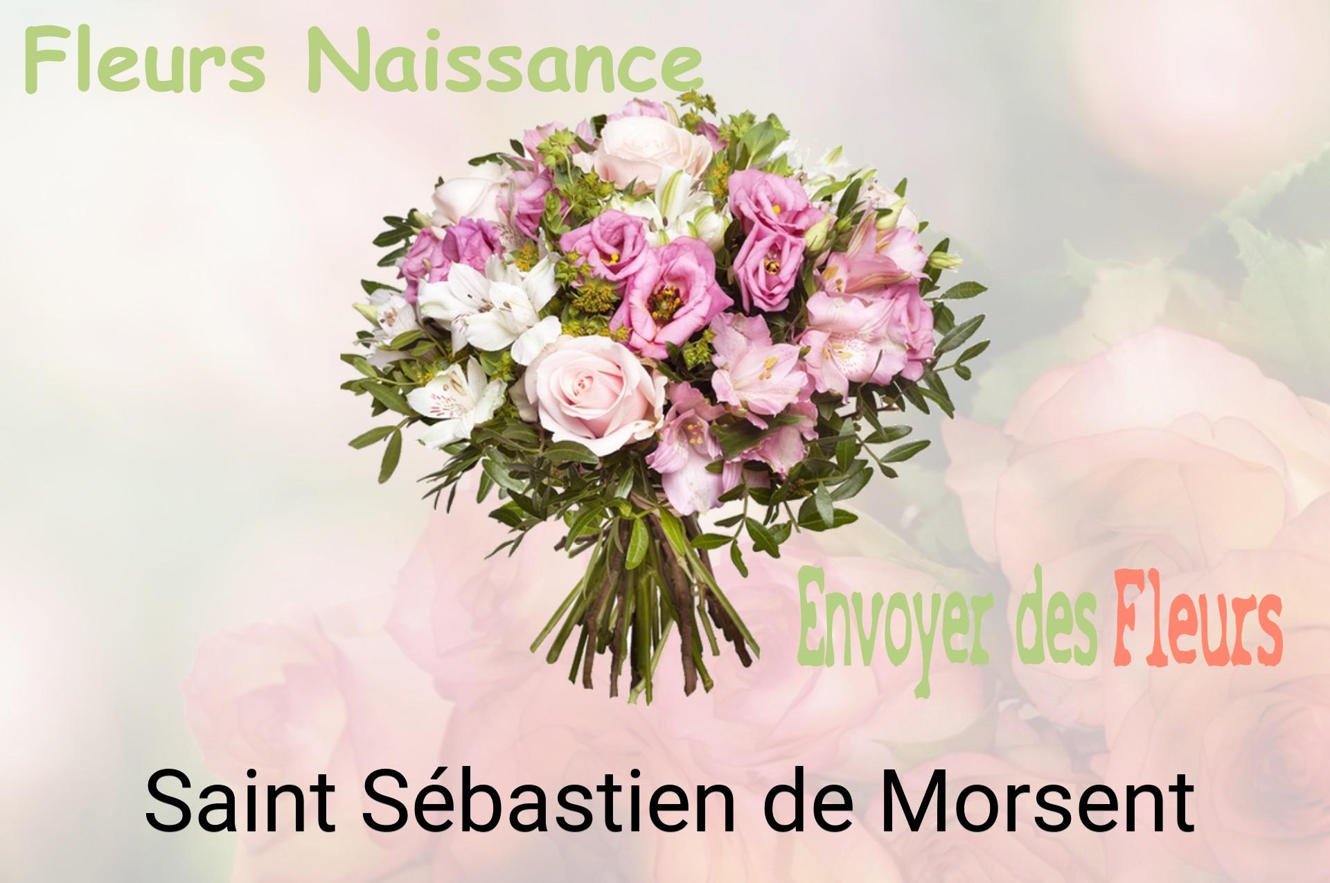 Bouquet de fleurs de naissance livré à Saint-Sébastien-de-Morsent